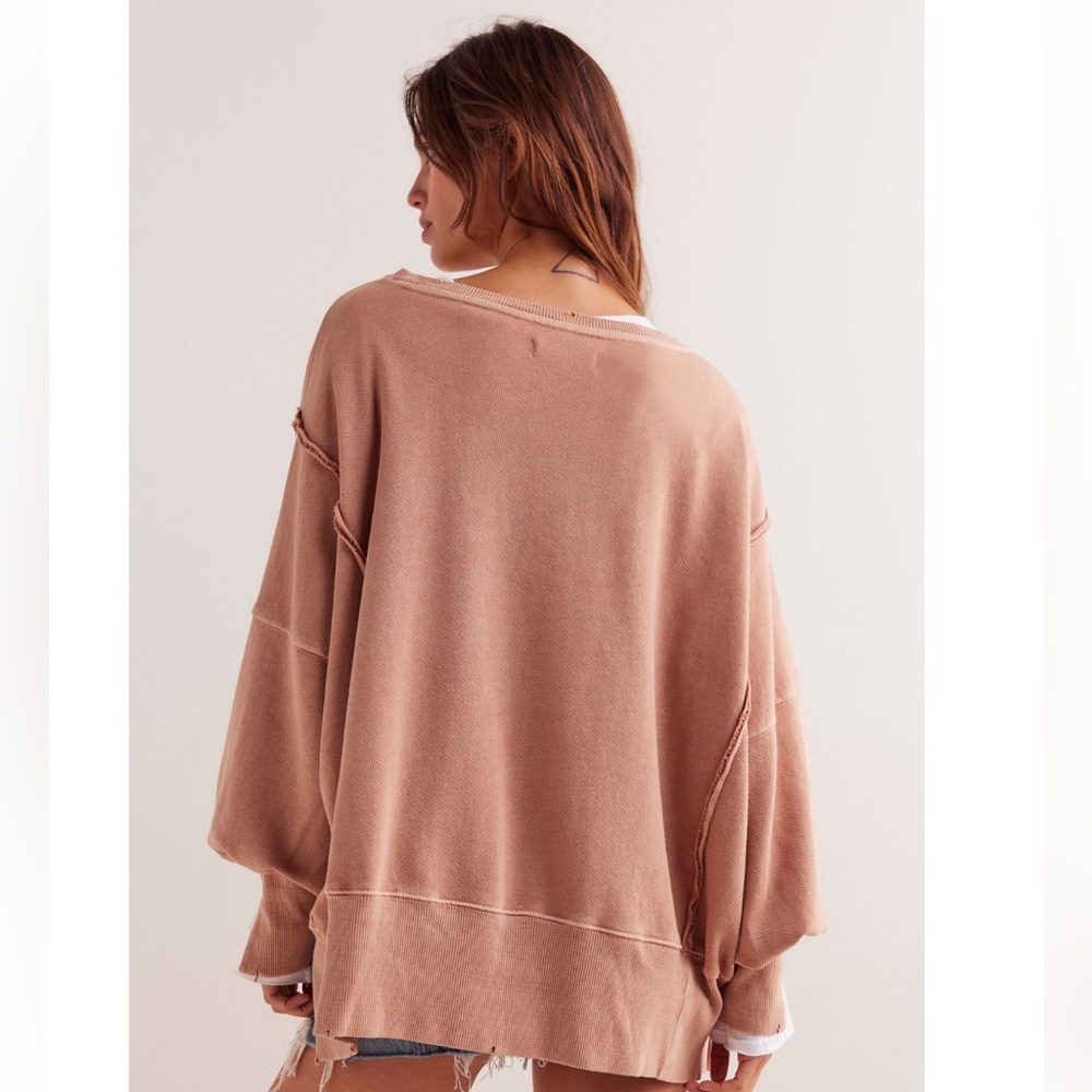NEW Free People Graphic Camden Pullover Sweatshirt - Picture 3 of 7